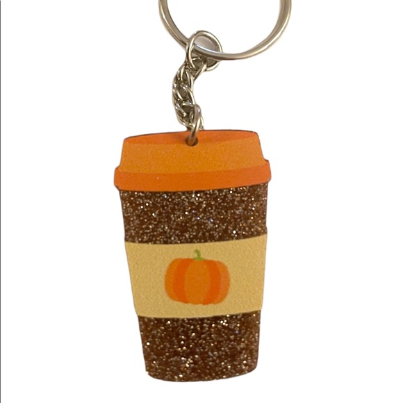 π 3 for $20 - Pumpkin Spice Coffee Keychain - Fall